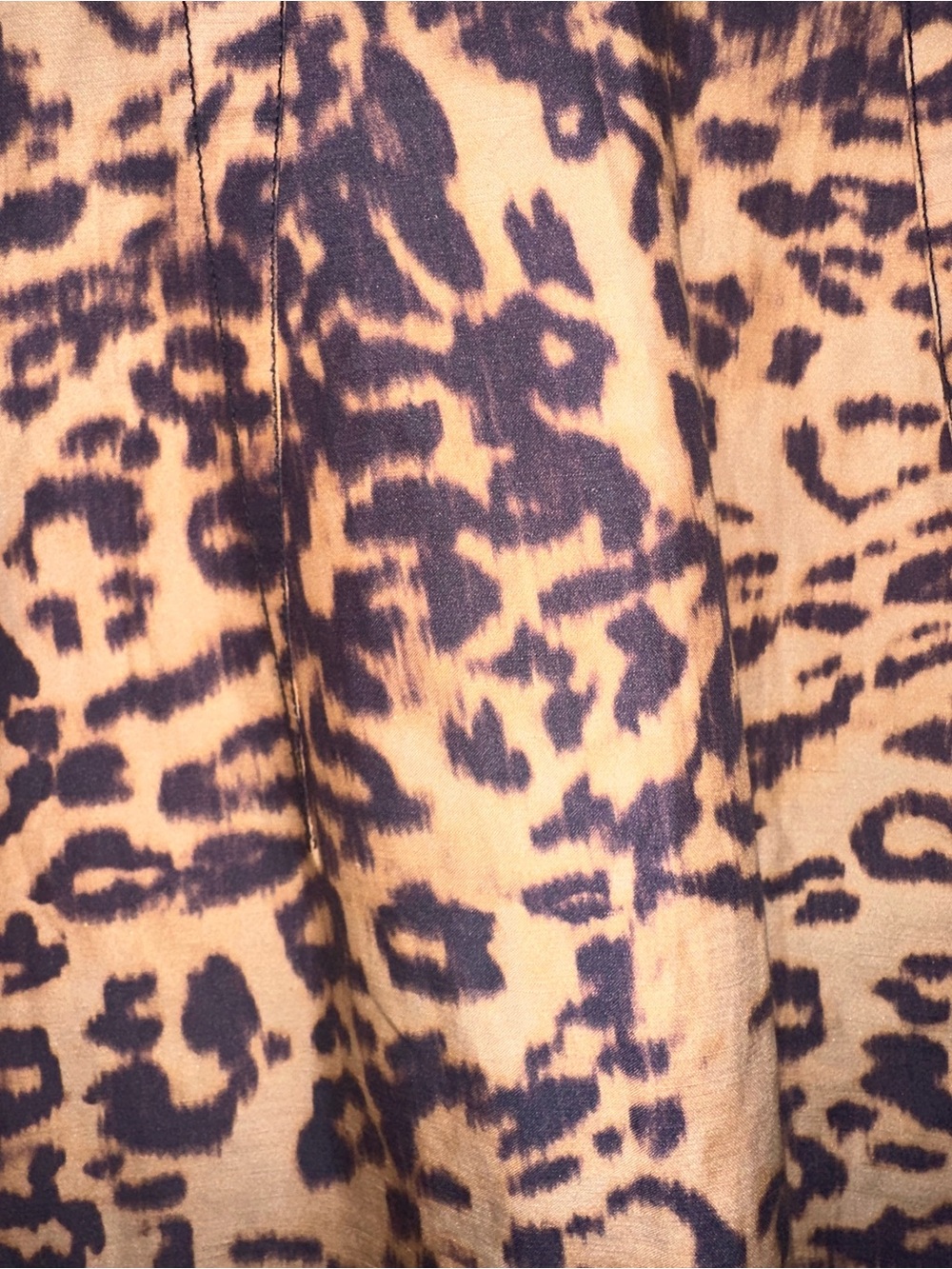 ANIMALE BRASIL Leopard Print V-Neck Bodycon Dress - Tan & Dark Brown M - Picture 6 of 15